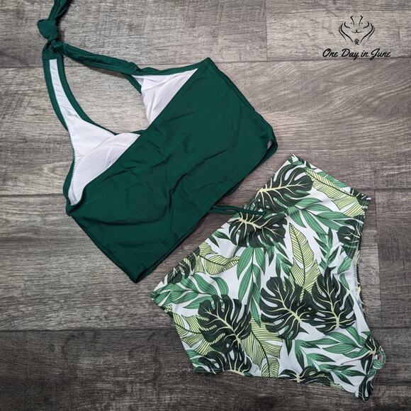 Mukeyo High Waisted Halter Bikini Swimsuit Size S - Picture 5 of 5